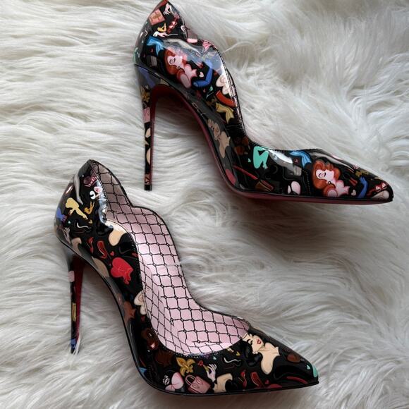 NWT•Christian Louboutin X Dr Bored Limited Edition Hot Chick 100 Pumps Size: 37 - Picture 7 of 13